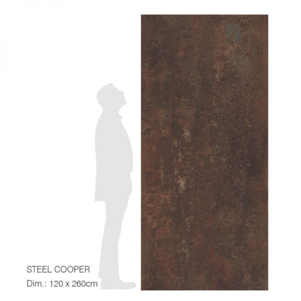 Porcelan Steel Cooper-Lap 120x260cm