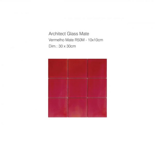Mozaik Architect Glass R50 Red