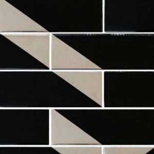 Mozaik Brick Silver Black