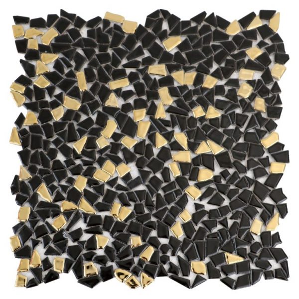 Mozaik Gaudi Black Gold